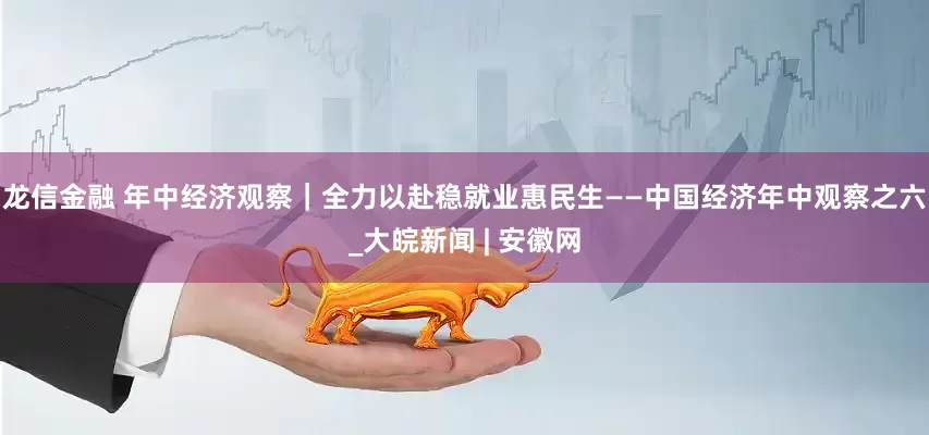 龙信金融 年中经济观察｜全力以赴稳就业惠民生——中国经济年中观察之六_大皖新闻 | 安徽网