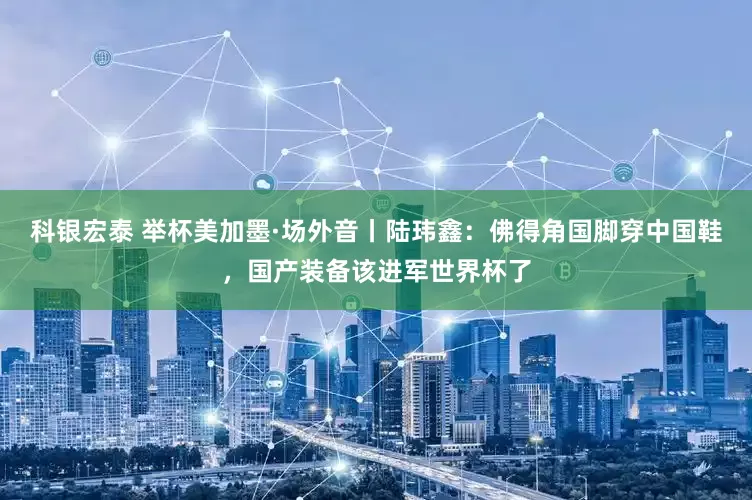 科银宏泰 举杯美加墨·场外音丨陆玮鑫：佛得角国脚穿中国鞋，国产装备该进军世界杯了
